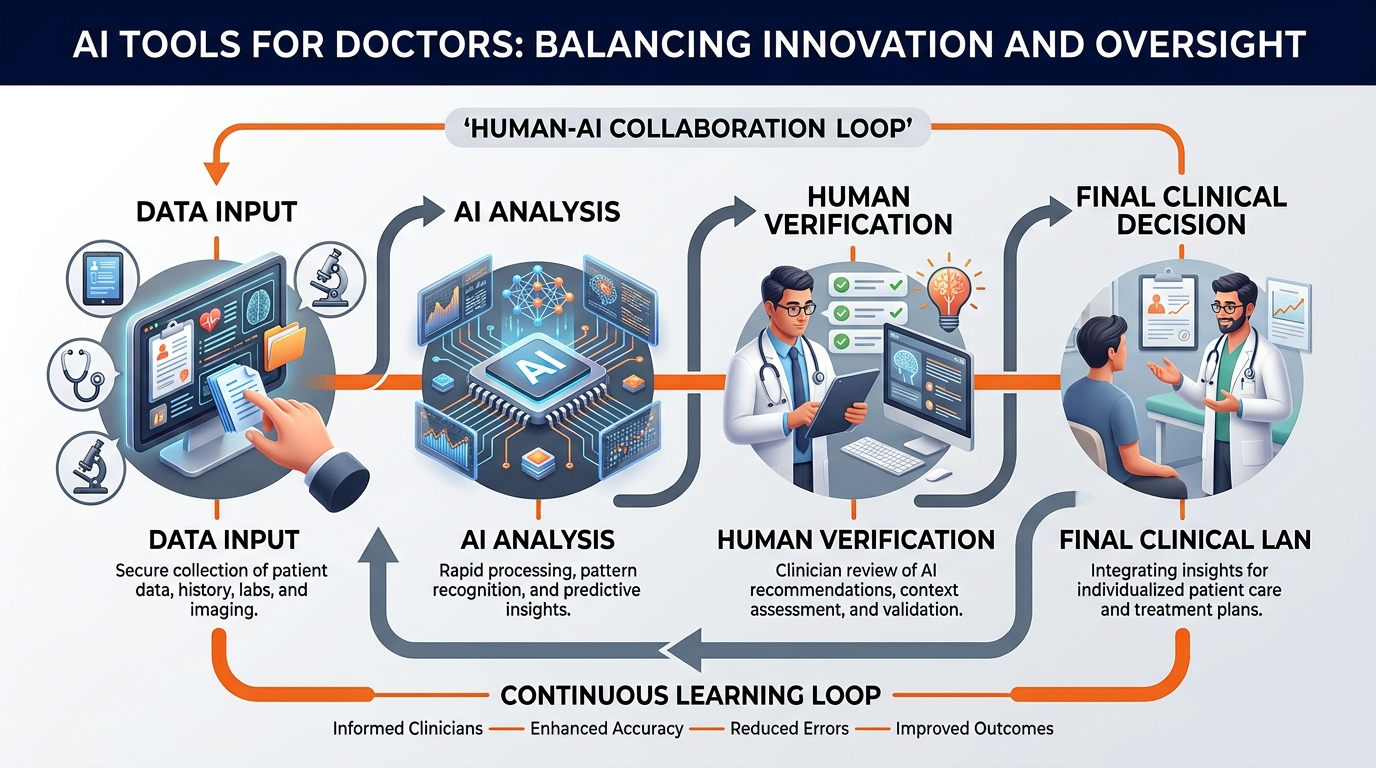 AI tools for doctors Infographic