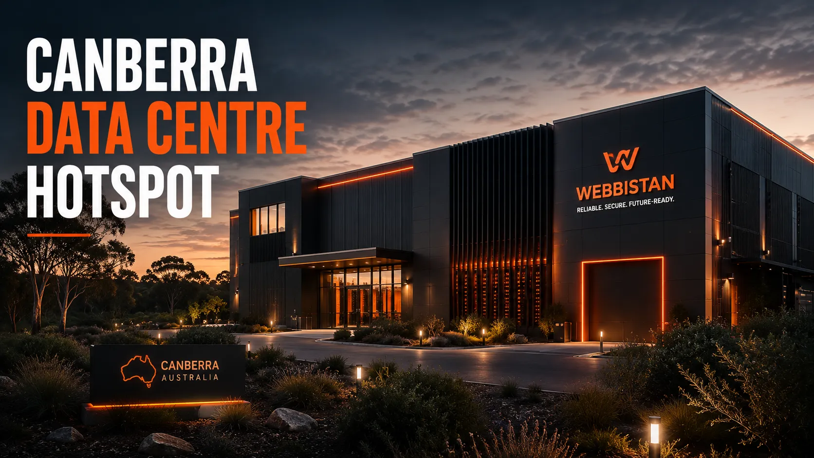 Canberra Data Centre at Dusk